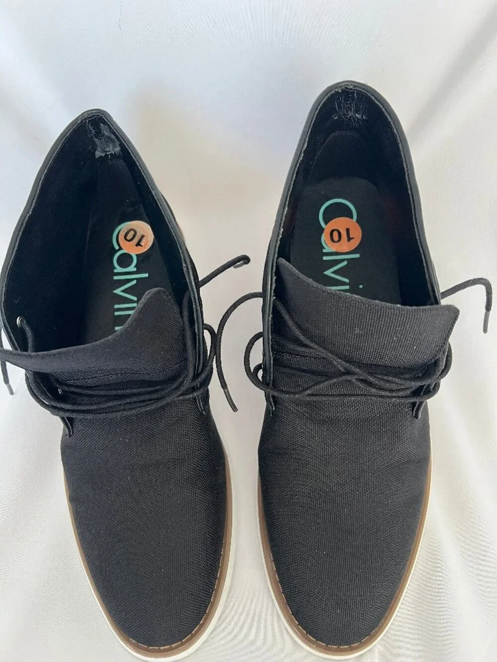 Calvin Klein FARON Canvas Boot Mens 10 Casual Chukka Style